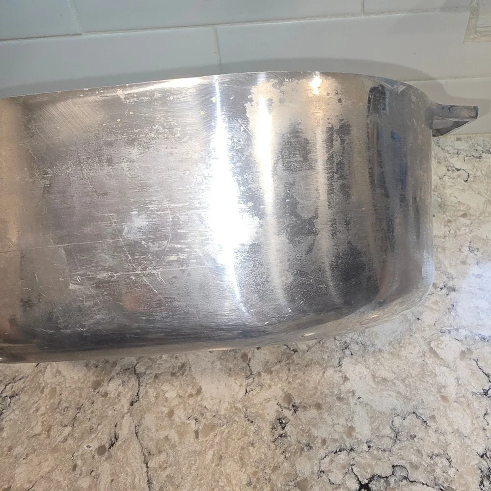 Magnalite GHC 8 Qt Oval Roaster with Lid Cast Aluminum Made in USA 15.5x10x4.5in